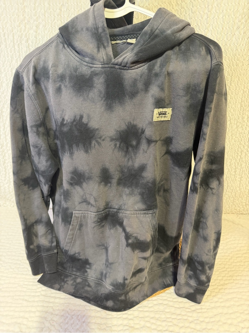 Vans Kids Black & Gray Tie-Dye Pullover Hoodie